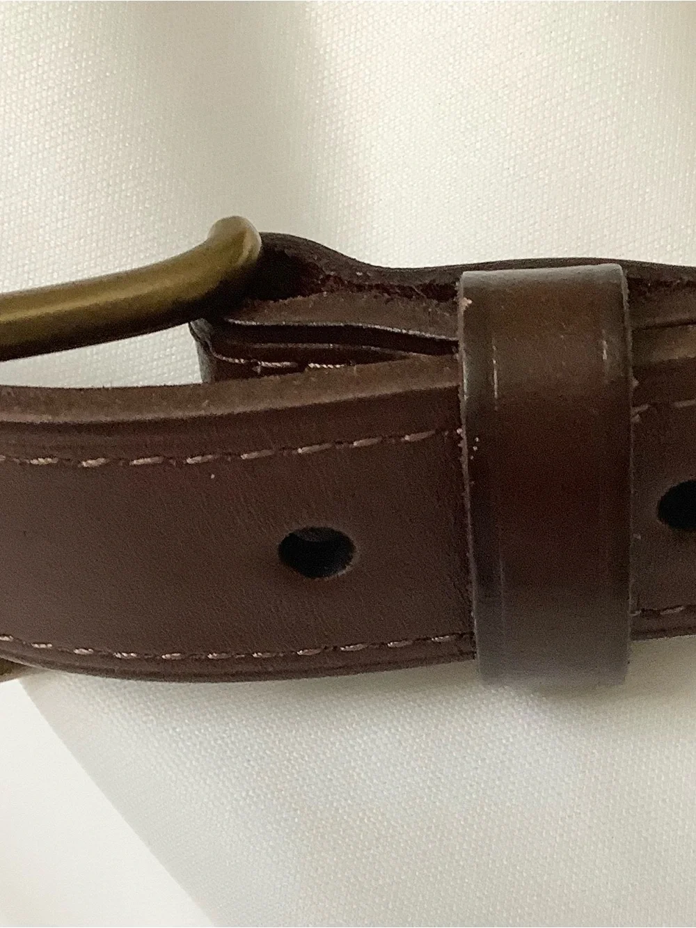 Polo by Ralph Lauren Burgundy Ribbon Belt with Navy and Gold Stripe